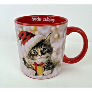 Dan Dee International cat special delivery 12 oz Ceramic Coffee Mug Kitty Purr